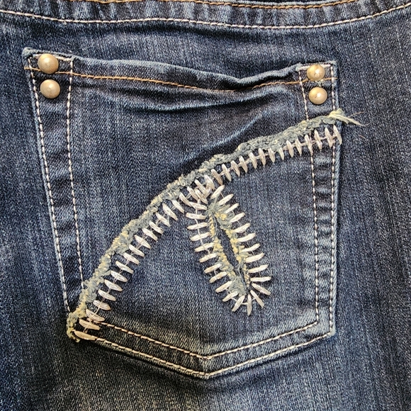 Cowgirl Tuff Co. Women's Western Riding Jeans - Chrome Gypsy 32/31 Bootcut - Picture 10 of 15